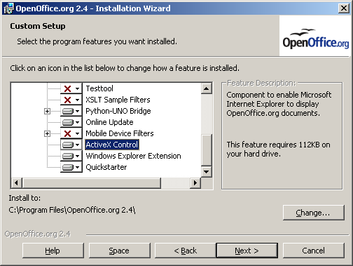 openoffice 3.4 screenshots. When installing Open Office