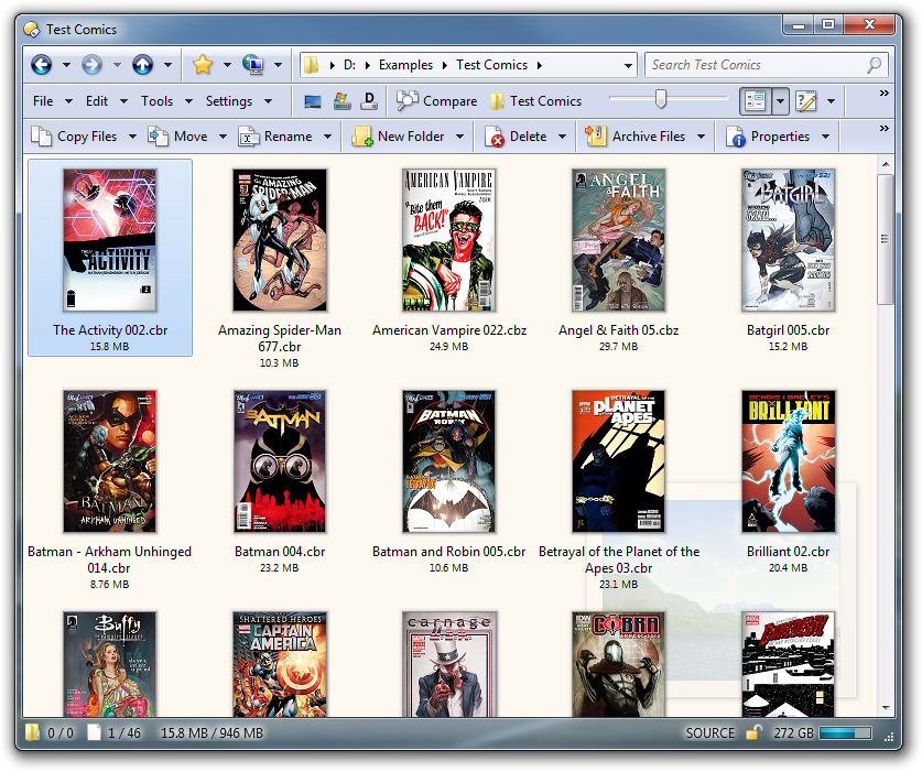 Comic Book Archive thumbnails
